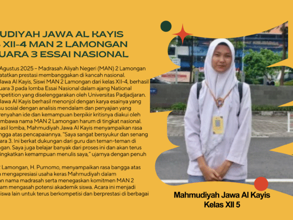 MAN 2 Lamongan Raih Juara 3 Essai Nasional
